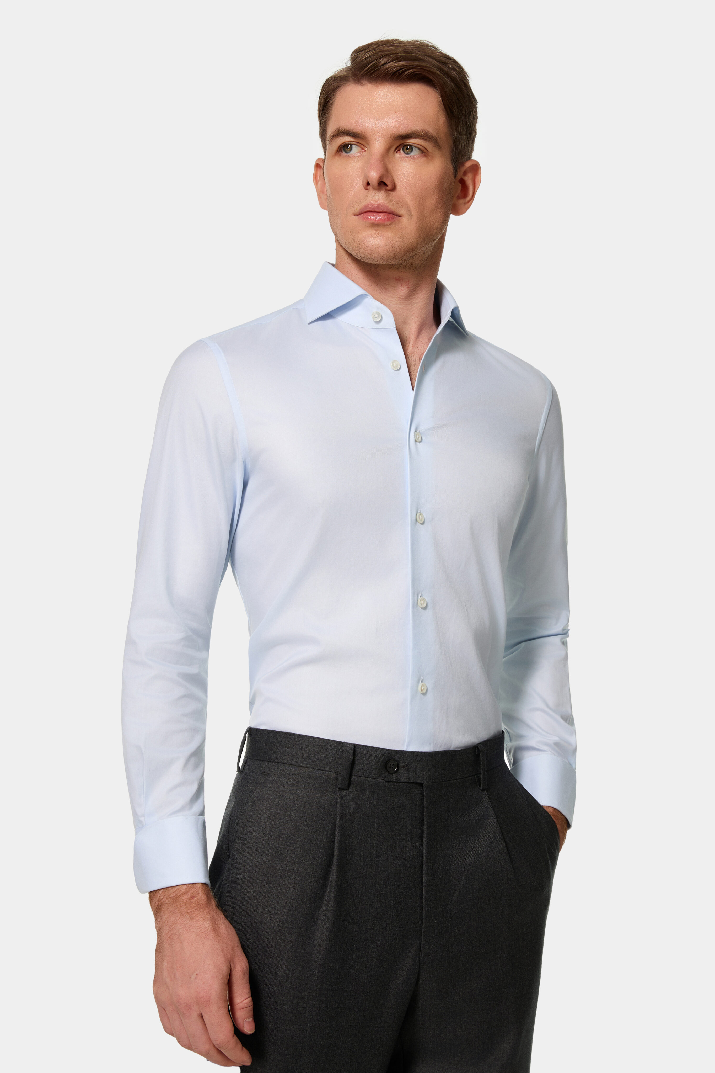 Isaac Ely The Adrien full spread collar shirt with turnback cuffs